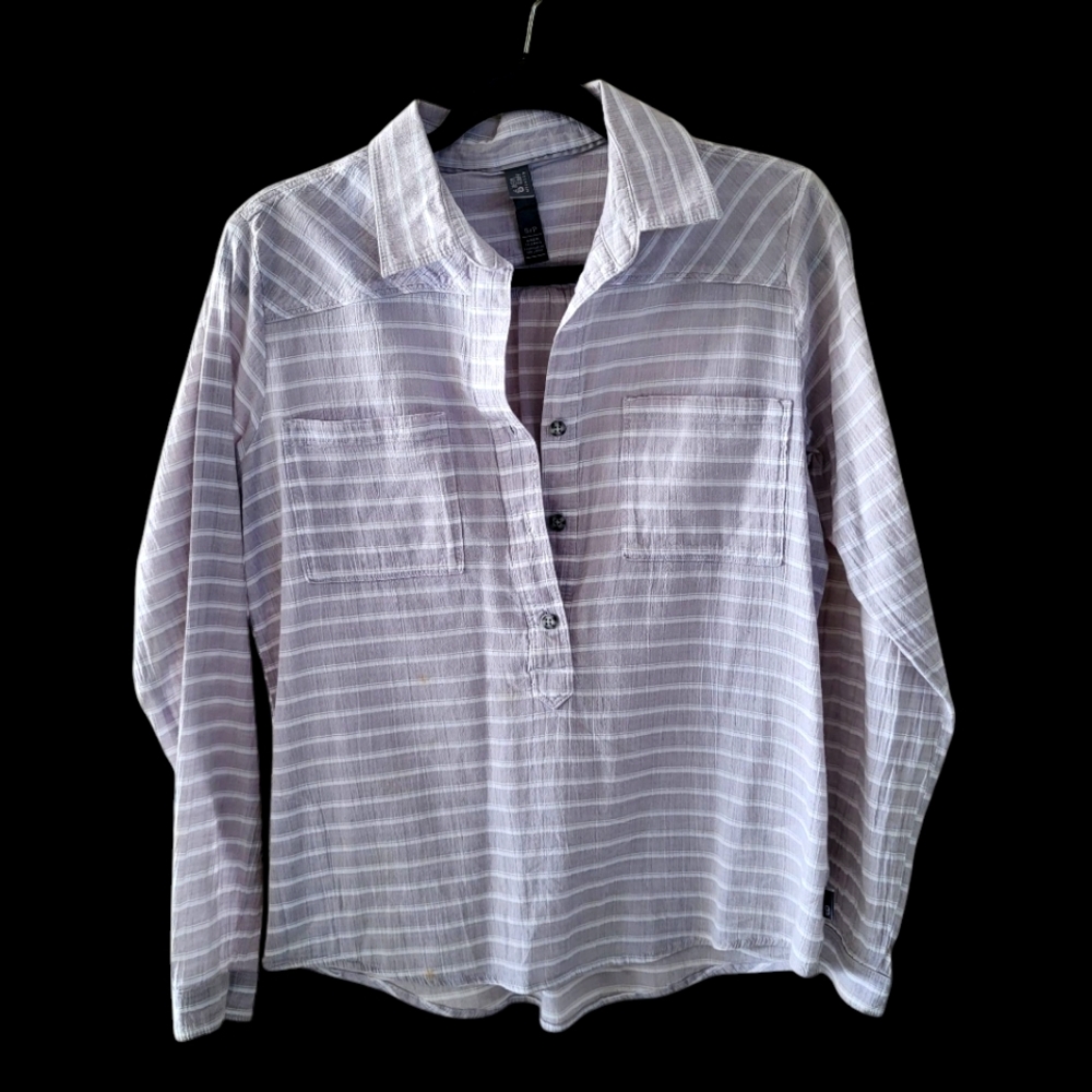 mountain hardwear daralake pullover shirt outdoor hiking womens small gray